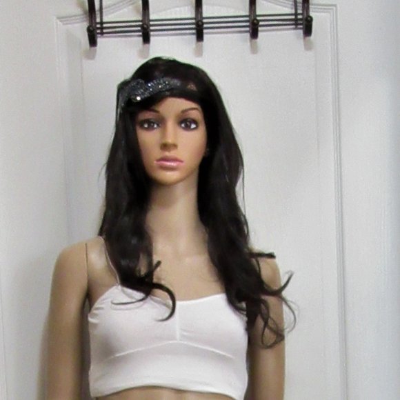 Hair Band Metal with Black color Beads - Picture 2 of 6